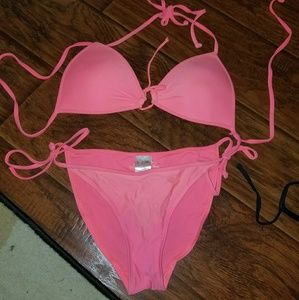 Hot pink bikini